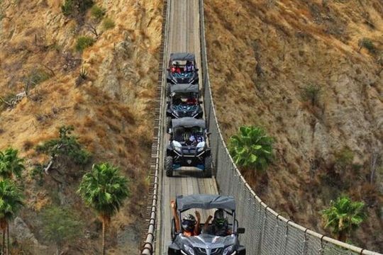 UTV ride in Los Cabos with a pending bridge crossing