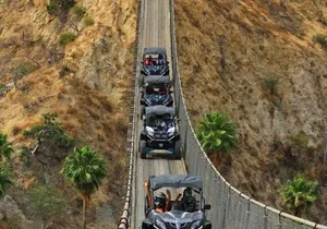 UTV ride in Los Cabos with a pending bridge crossing