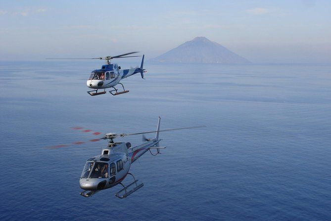 Helicopter flight over Mount Etna