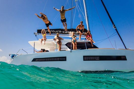 Tulum: Luxury Sail & Snorkel – All Inclusive 34' Catamaran