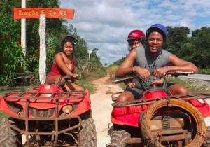 ATV shared experience, Ziplines and Cenote swim experience in one Adrenaline day