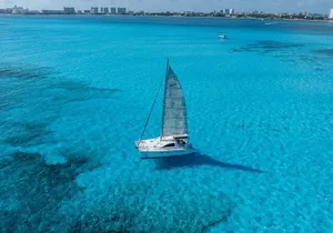 Isla Mujeres Day Tour with Catamaran, Snorkeling & Beach Club