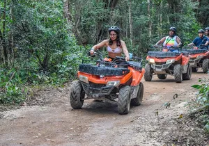 The best adrenaline day Atvs shared, ziplines and cenote Playa del Carmen