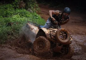 HAVE FUN in the JUNGLE PARK with horseback riding, ATV, zip lines and cenote