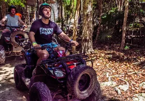 Ancient Mayan Jungle Adventure! ATV (shared) Zip Line & Cenote from Cancun
