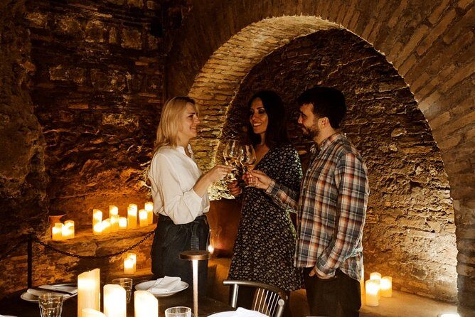 Rome Candlelight Wine and Dine in Ancient Ruins Near the Pantheon