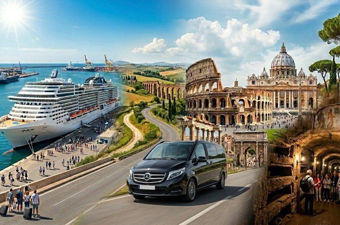 Private Shore Excursions from Civitavecchia Port: Rome highlights and the Catacombs