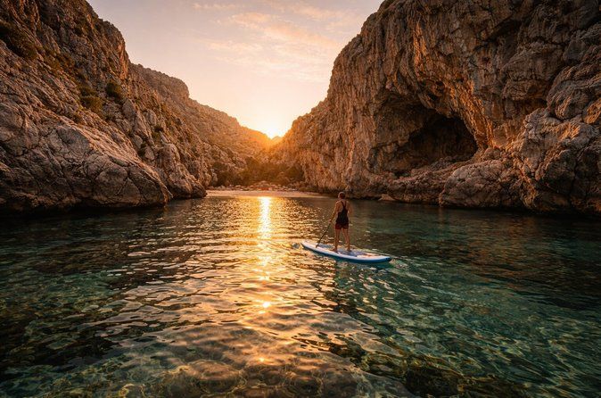 Experiencia Calas de Ibiza: Snorkel & Paddle Surf,Traslado, Guía