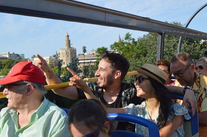 Tourist bus tour of Seville