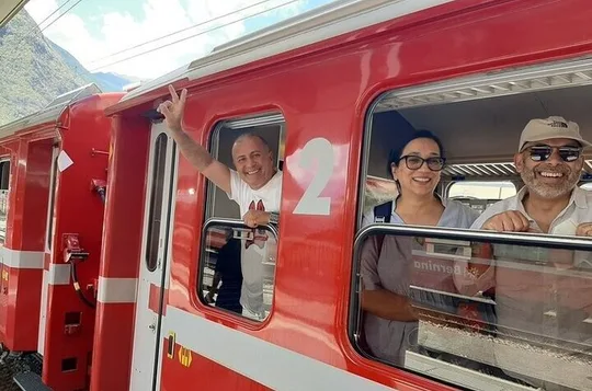 Intimate Small-Group Bernina UNESCO Scenic Train on Swiss Alps