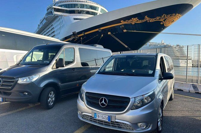 Transfer Civitavecchia Cruise Port>Rome/FCO/or Private Revers