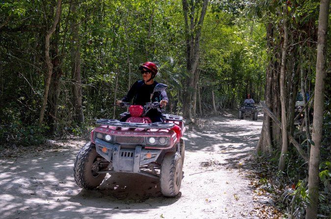 Off Road ATV Tour with Caverns, Cedral & Beach Time with Transfer