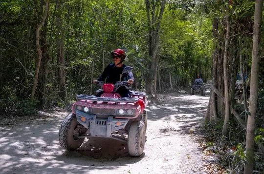 Off Road ATV Tour with Caverns, Cedral & Beach Time with Transfer