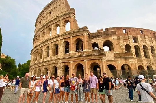 Colosseum, outside Forum & Trevi Fountain Group Tour
