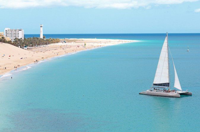 Fuerteventura: Day at Sea on a Sailing Catamaran with Lunch and Drinks