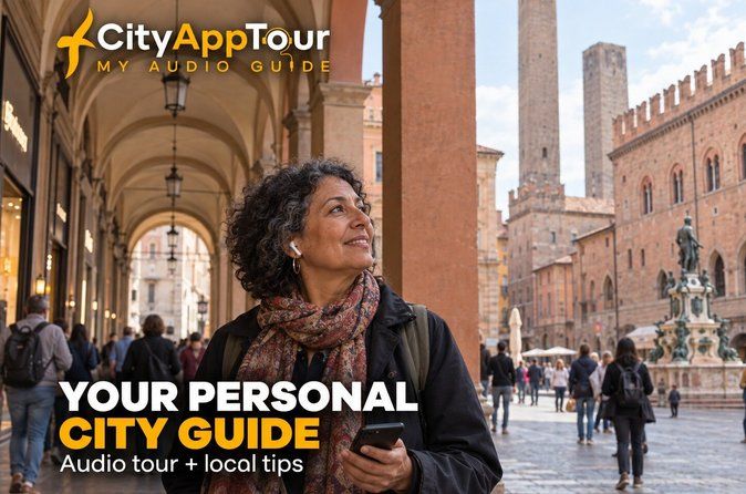 Bologna: City Walk with Audio Guide in 7 Languages on your Phone
