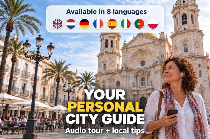 Cadiz: City Walk with Audio Guide in 7 Languages on your Phone