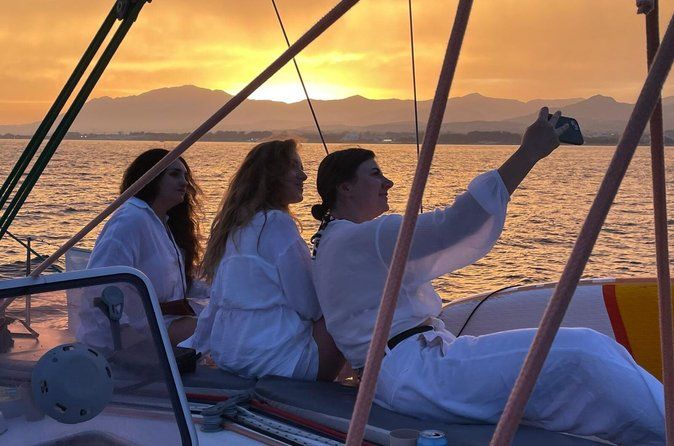 Sunset Sailing along the Marbella coast from Puerto Banus