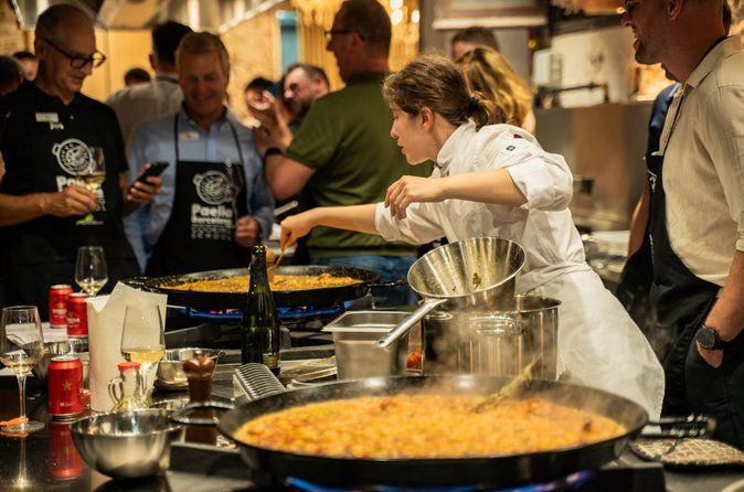 Barcelona Full Market Tour, Tapas & Hands-On Paella Cooking Class