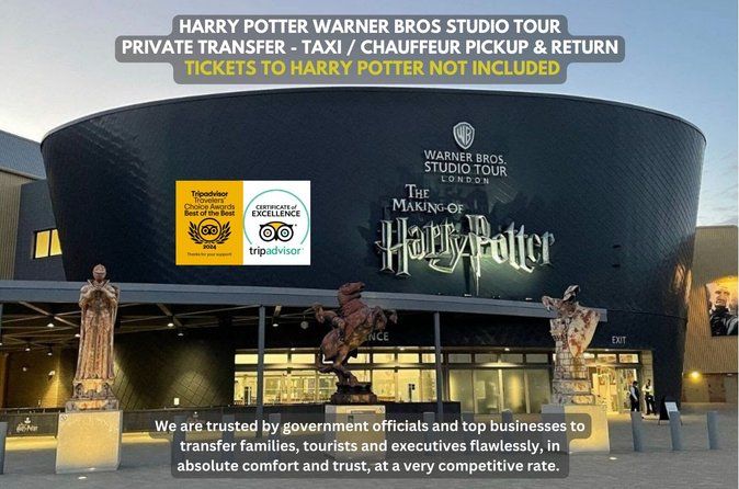 Harry Potter Warner Bros Studio Private Transfer Pickup & Return