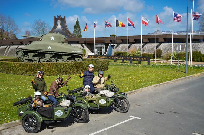 From Bayeux: 2-hour private sidecar tour in Normandy