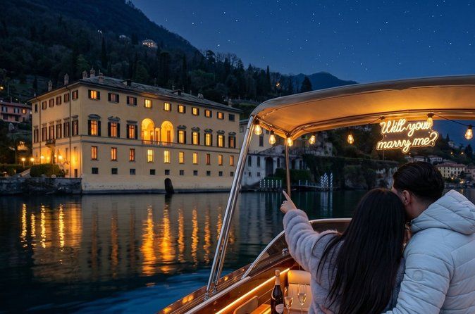 Lake Como magic and mystery private nigth cruise