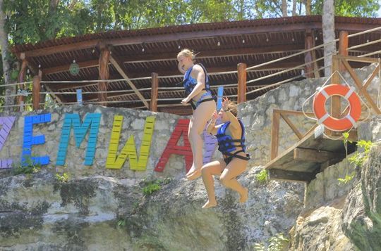 Eco Adventure At 3 Cenotes & 1 Lagoon ! From Cancun & Riviera