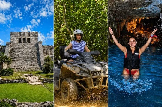 Tulum Ruins & Jungle ATV Adventure with Cenote Swim