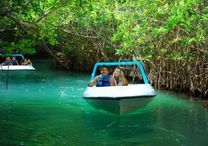 Jungle Adventure Tour in Cancun by Speedboat with Snorkeling