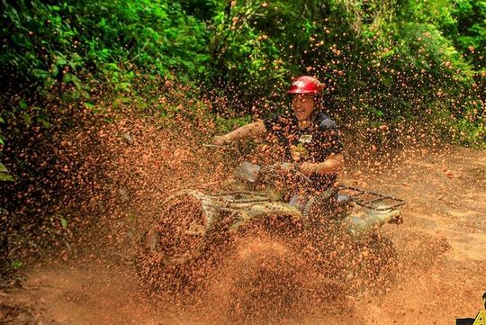 Half-Day ATV Zipline and Swimming Adventure in Riviera Maya