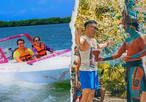 Speedboat Thrills + Mayan Ceremony + Snacks by the Sea