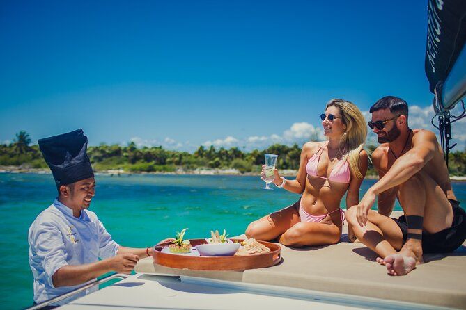 Tulum: Luxury Sail & Snorkel – All Inclusive 34' Catamaran