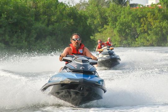 Cancun mangrove jet ski tour: 1 rider per jet ski