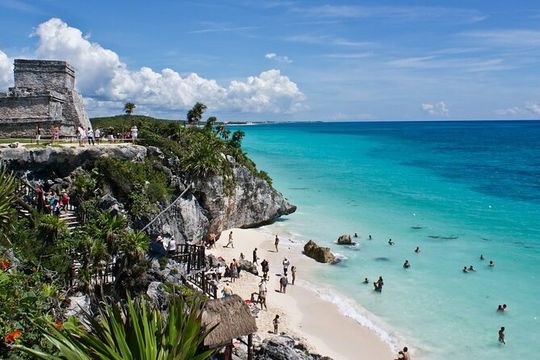 12 Hours Excursion in Tulum and Beach Paradise
