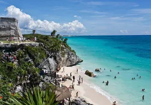 12 Hours Excursion in Tulum and Beach Paradise