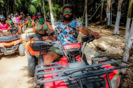Half Day in Cancun Atvs Ziplines and Cenote Park