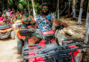 Half Day in Cancun Atvs Ziplines and Cenote Park