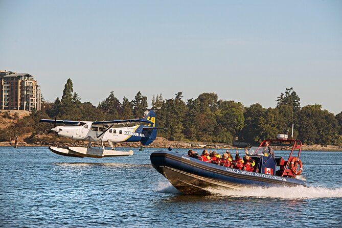 Vancouver↔Victoria Day Trip by Seaplane + Whale Watching by Boat