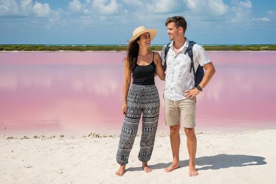 Las Coloradas Pink Lake & Rio Lagartos Guided Tour + Entry Fees
