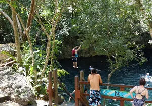 Private Tour at Puerto Morelos & Cenote from Cancun with Tequila