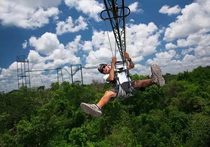 FLY OVER THE JUNGLE extreme Zip Line Circuit, Aqua Zip and more!