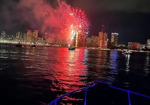 Exciting Sunset & Fireworks Cruise in Waikiki: Friday Nights
