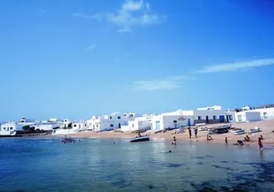 Lanzarote:Return ferry ticket to La Graciosa. Free wifi & parking