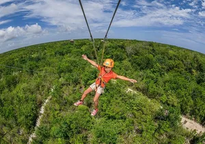 Live this unique experience in the Mayan Jungle with Buffet, Zipline & Rappel