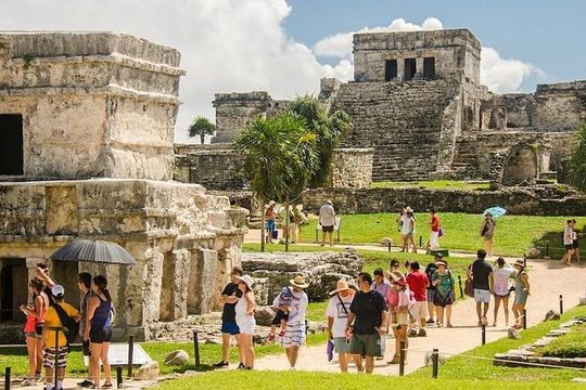 Full-Day Coba Tulum Cenote and Playa del Carmen Tour
