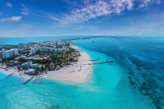 CATAMARAN to Isla Mujeres, Snorkel & Beach Club by Xcaret