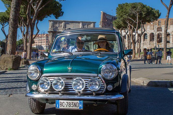 Rome Aperitifs Tour in Mini Cooper Classic, Ancient Highlights