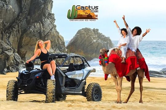 Beach CAN-AM SXS X3 & Camel Ride in Cabo by Cactus Tours Park