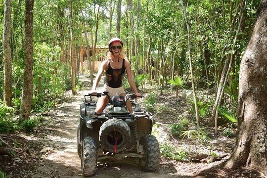 ATV Single Zipline and Cenote Extreme Combo 3x1 from Cancun