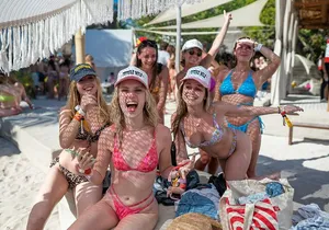 Adults Only Catamaran Isla Mujeres! Exclusive Beach Club & Bar